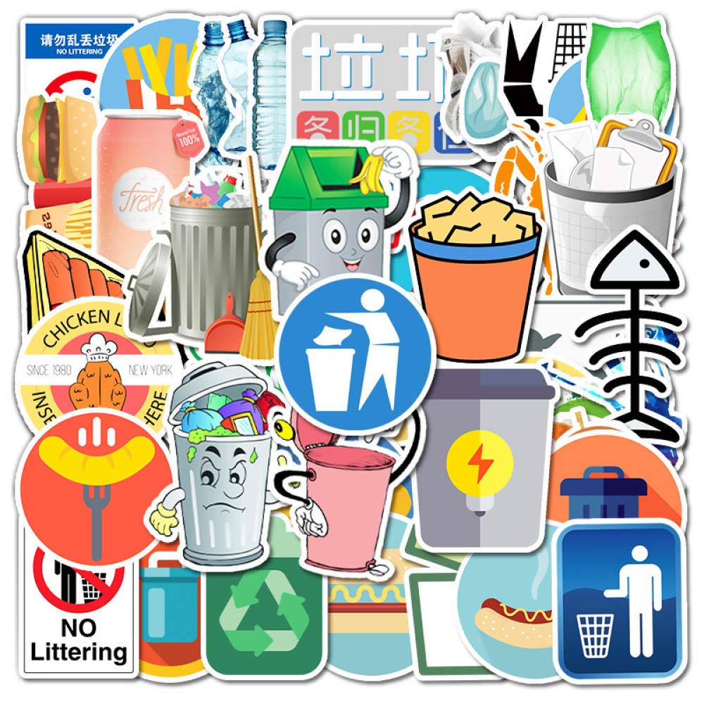 Buy 100PCS T Bin Stickers Teaching Classification Sign Recycle