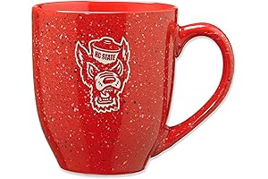 NCAA NC State Wolfpack Primary 16 oz Team Color Laser Engraved Speckled Ceramic Coffee Mug