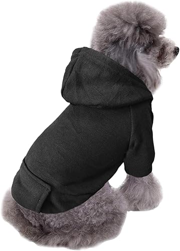 Miniatura 83 de Jecikelon - Sudadera con capucha y bolsillos, cálida para invierno, para perros pequeños, ropa de abrigo para chihuahuas, disfraz para cachorros