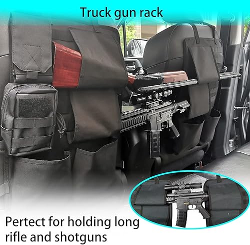 Miniatura 2 de 2 unids camión pistola rack asiento trasero organización Molle panel automotriz recogida rifle escopeta soporte para caza