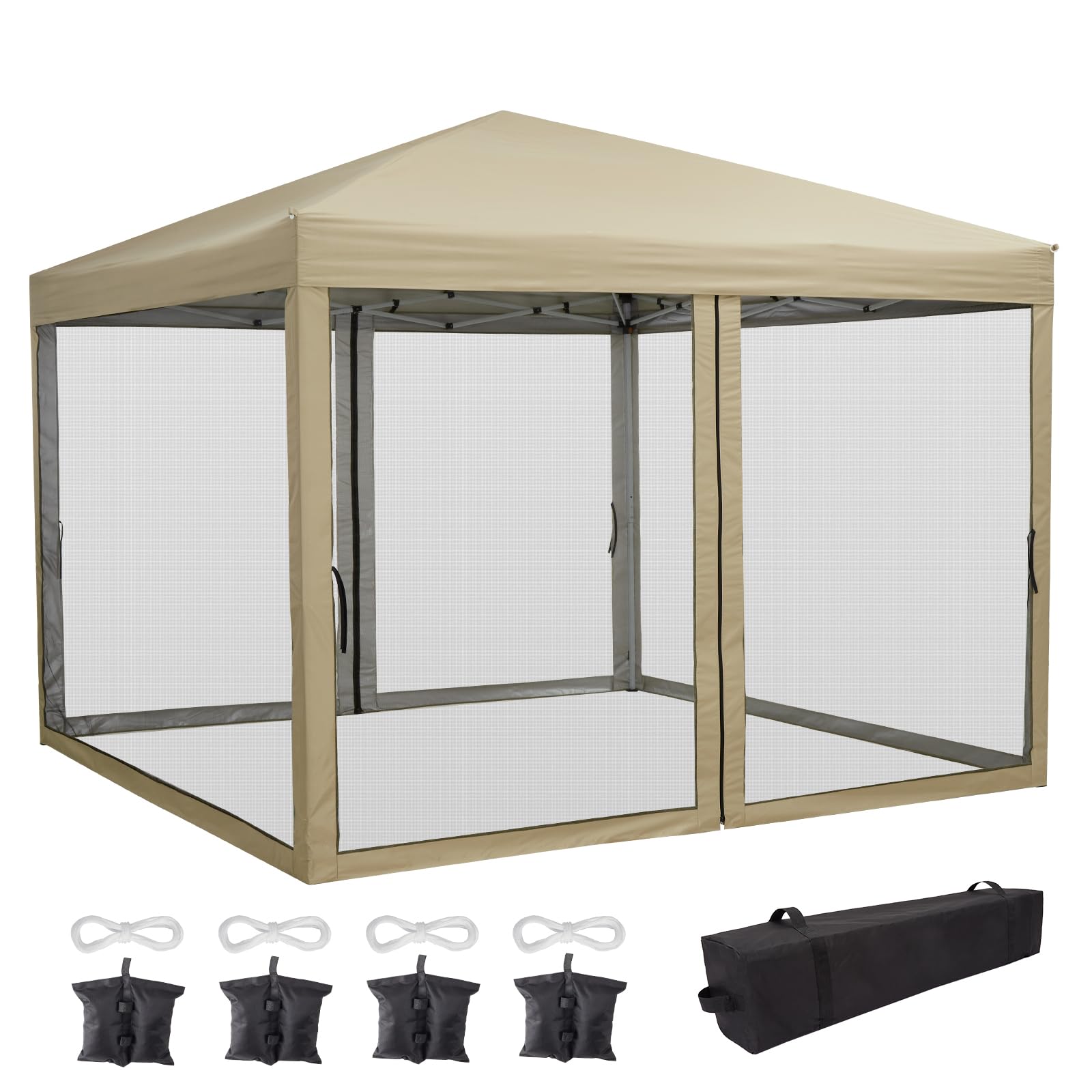 Amazon | ワンタッチ タープテント3m×3m 大型 UVカット 遮光 高耐水