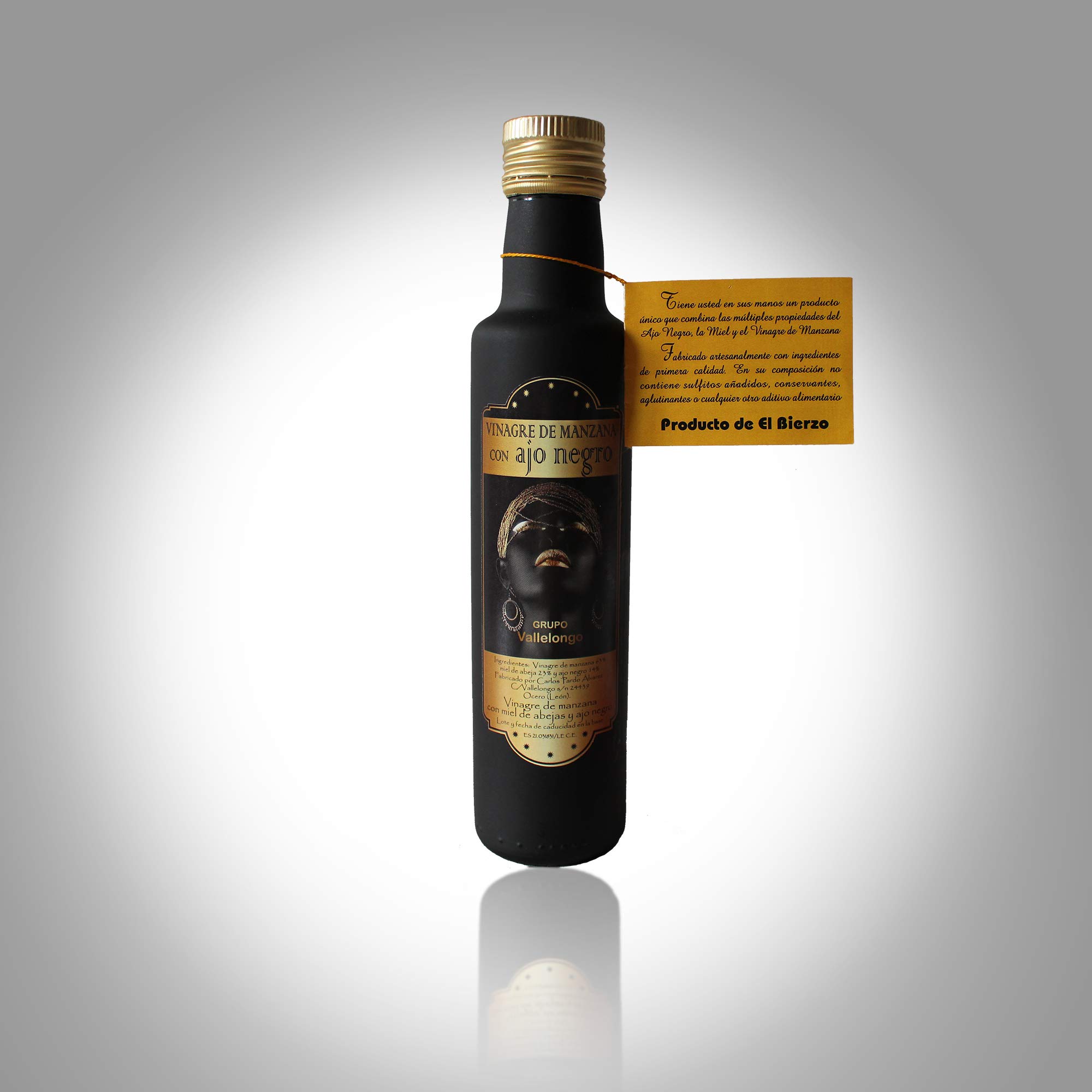 Vallelongo Vinagre de Manzana con Miel y Ajo Negro 250 ml
