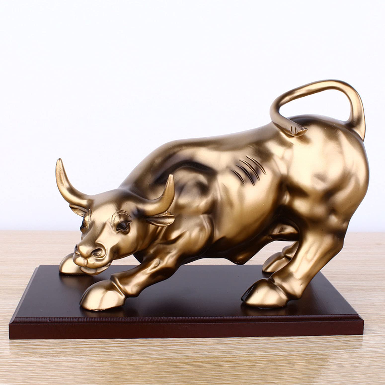 Bulle figur statue deko, stier figur,Abstrakte Tier Skulptur, Stier Harz Dekoration Tier Skulptur, repräsentiert viel Glück der Karriere und Reichtum,für Home Office Schreibtisch Geschenk Dekor.
