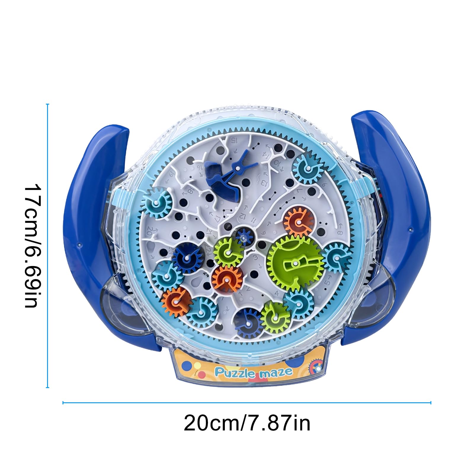 Chiluxendo Bola Laberinto(Azul), Games Maze Puzzles Juego de Rompecabezas 3D con Bolas, Ball Juguetes Educativos Control de Engranajes, Laberintos para Niños de Paciencia Regalos Mayores de 4 Años