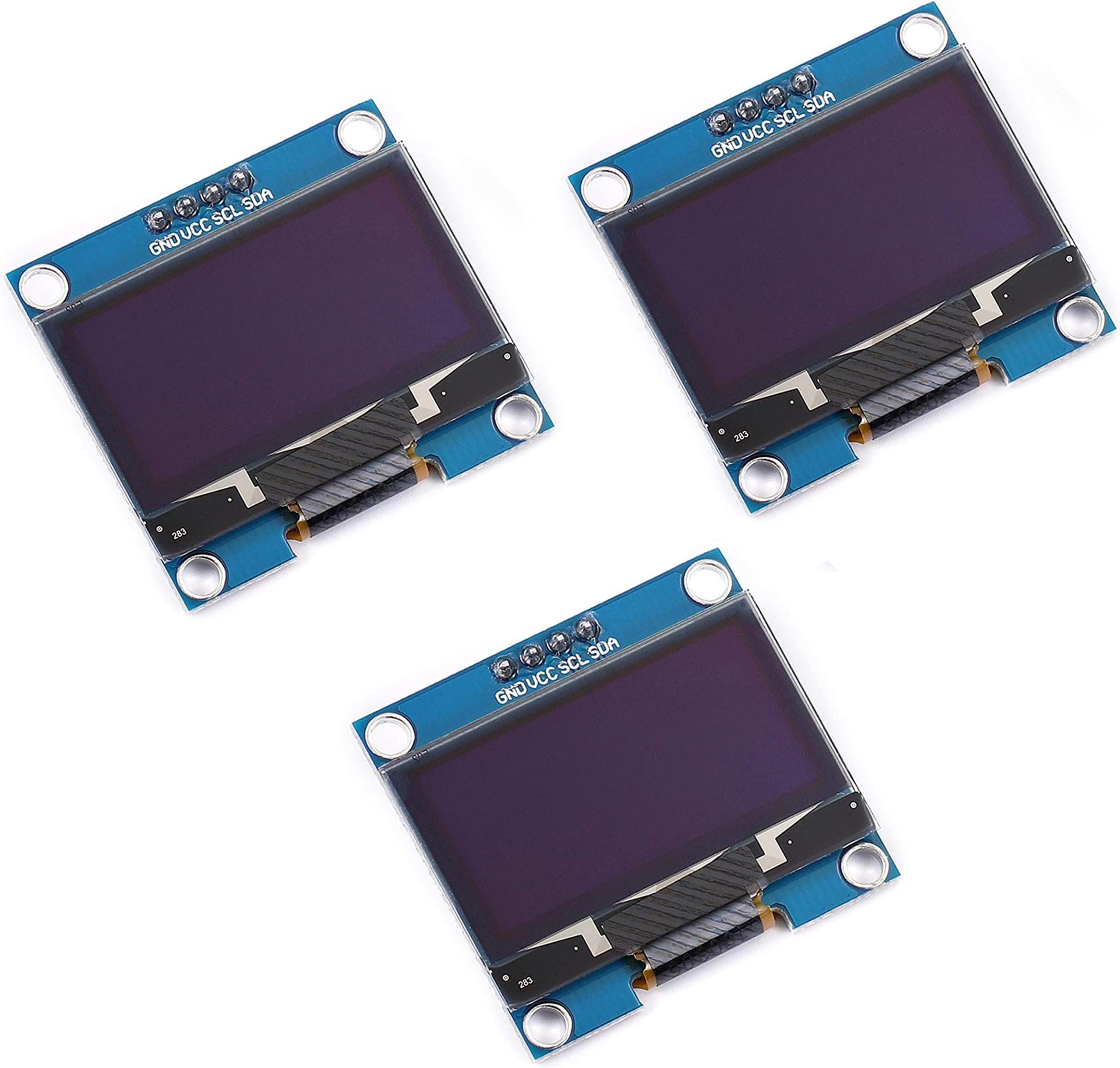 Teyleten Robot 1.3 inch OLED Display Module I2C IIC Serial OLED 128x64 Module SSH1106 for Arduino Raspberry Pi 3pcs