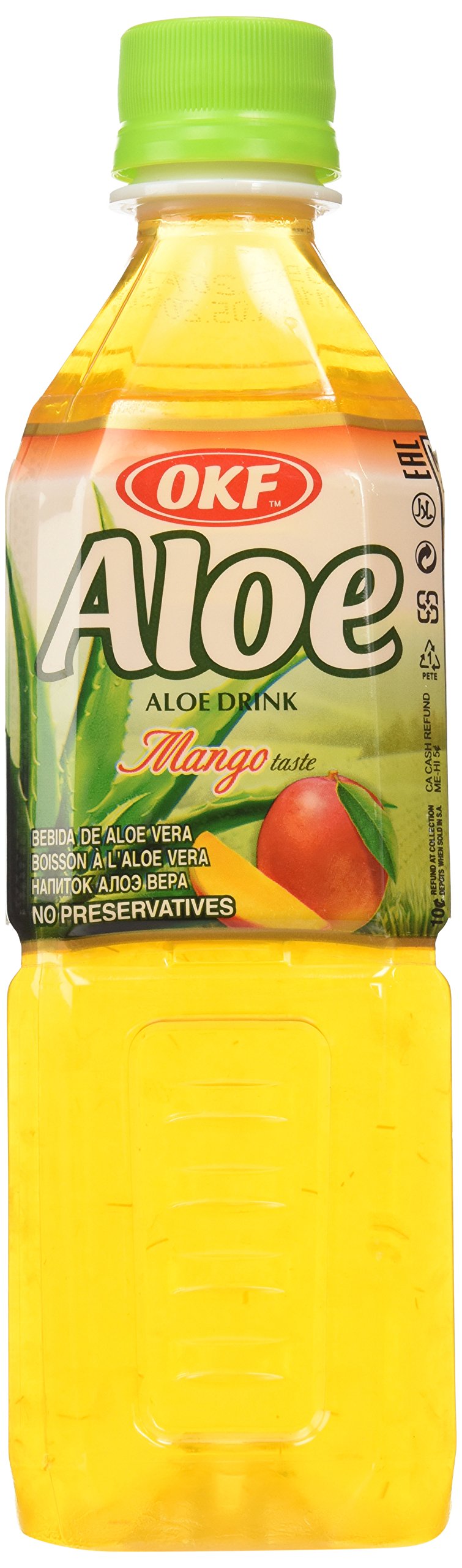 Amazon.com : OKF Mango Aloe Drink, 16.9 Fl Oz (Pack of 20) : Fruit Juices :  Grocery & Gourmet Food