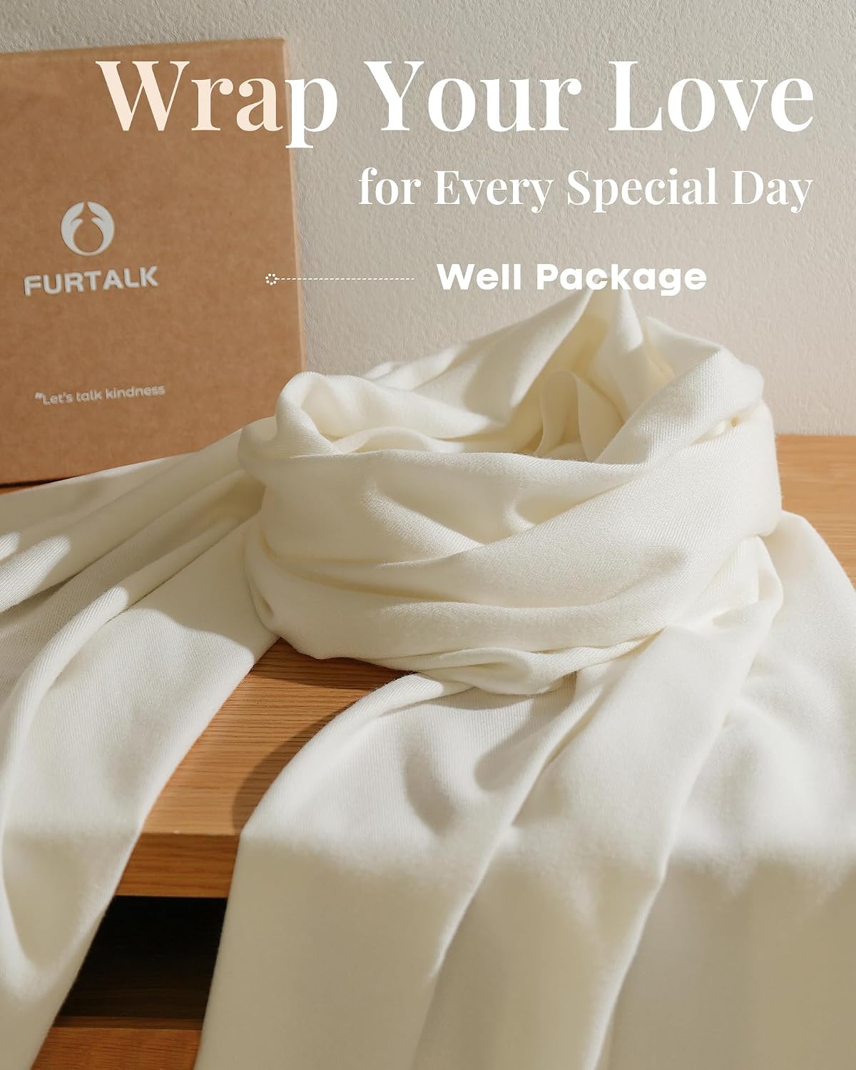 FURTALK Winter Scarf for Women Soft Warm Shawls and Wraps Warm Long Blanket Scarf