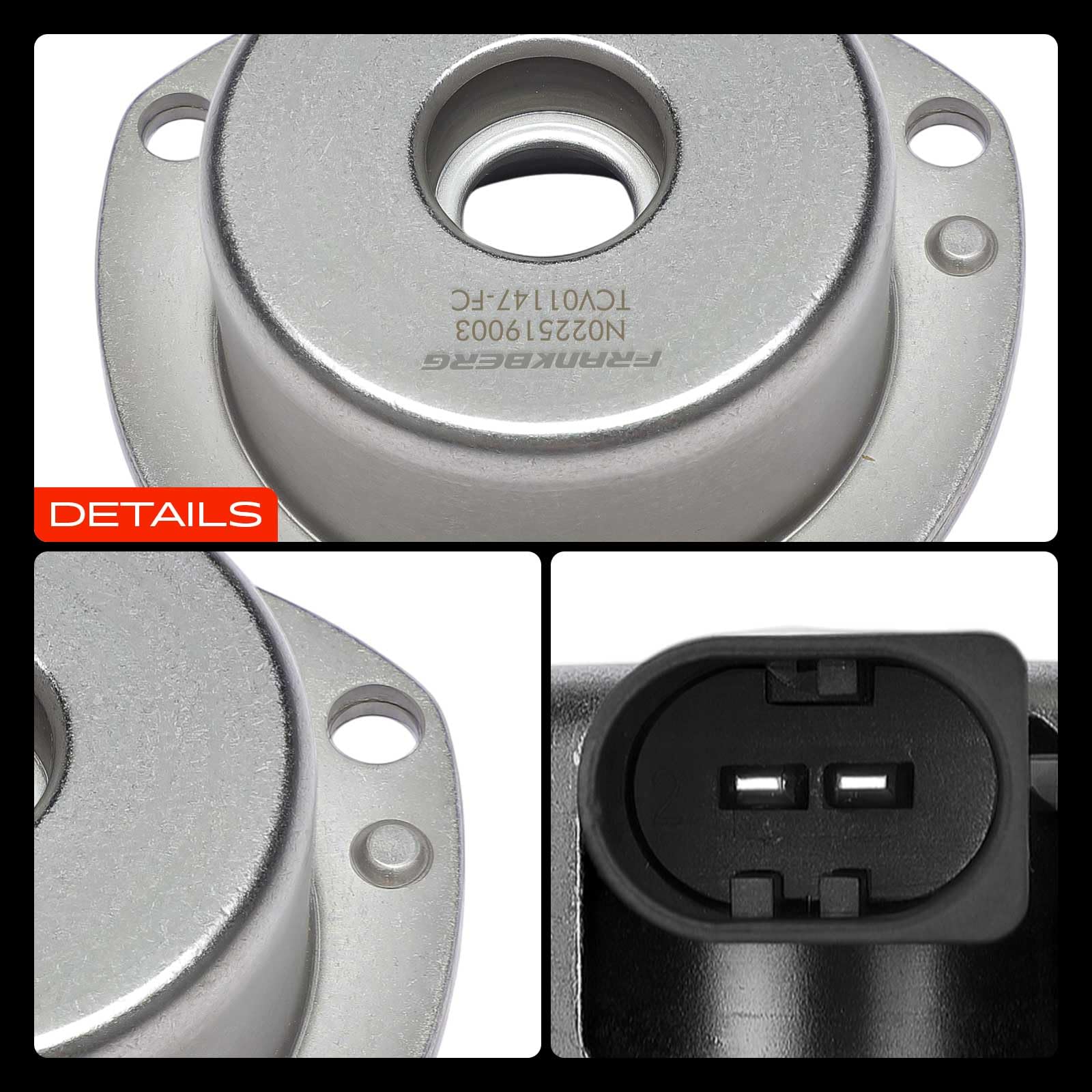 Frankberg Steuerventil Nockenwellenversteller Benzin Kompatibel mit C-Klasse W203 C180 C200 E-Klasse W210 E200 SLK R170 200 230 Replace# 1110510177,1110510077