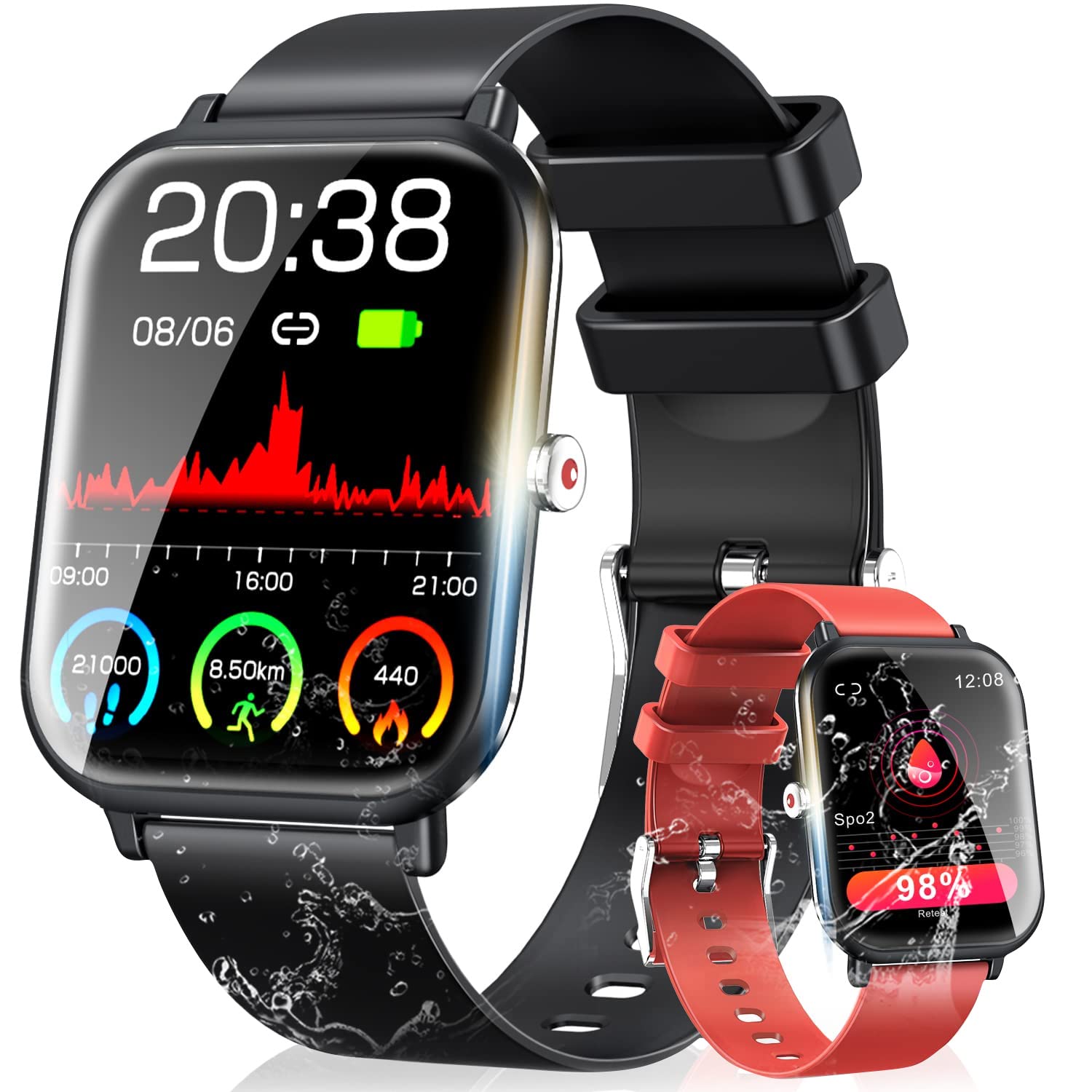 Amazon | 2022 スマートウォッチ 【最新 Bluetooth5.3 smart watch 