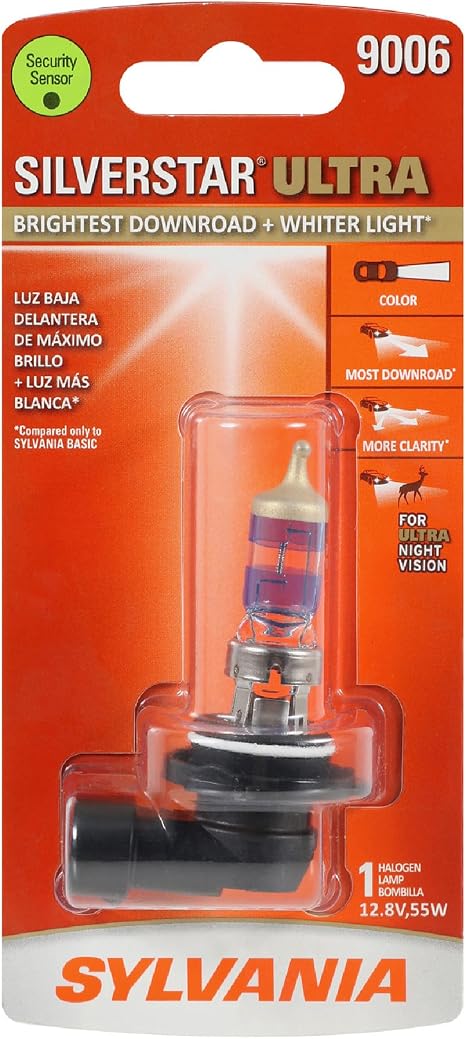 SYLVANIA 9006 SilverStar Ultra Halogen Headlight Bulb, 1 Bulb