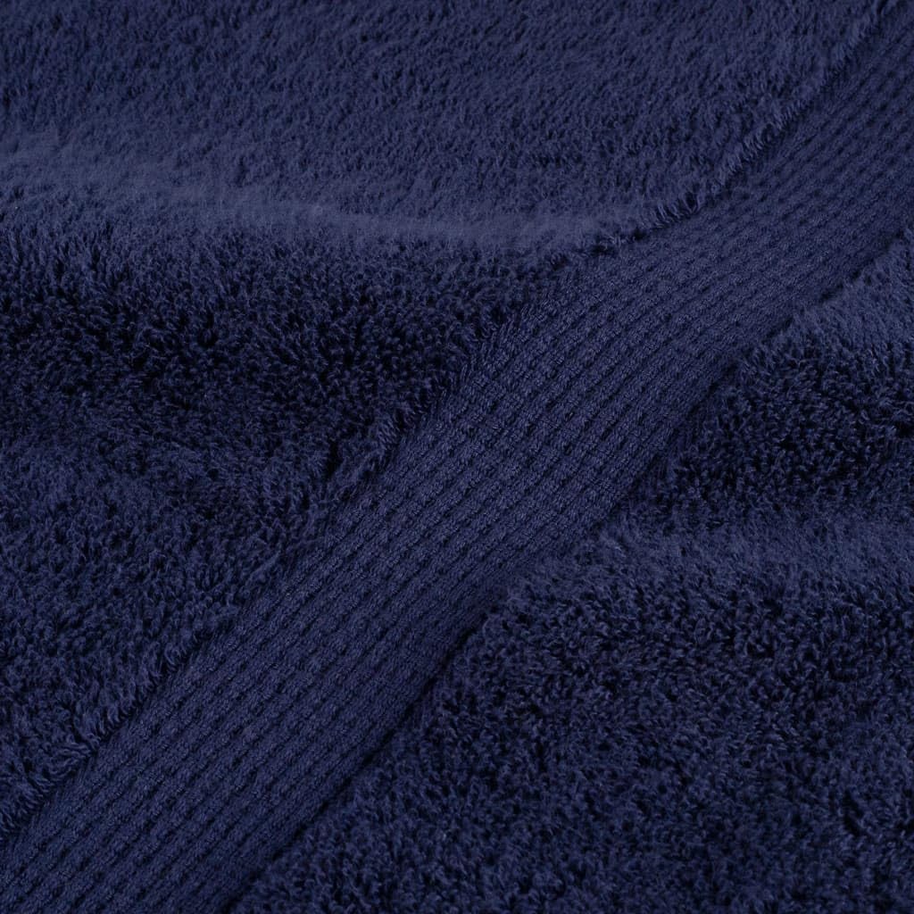 SOLUND - Juego de toallas de baño (12 unidades, 600 g/m²), color azul marino