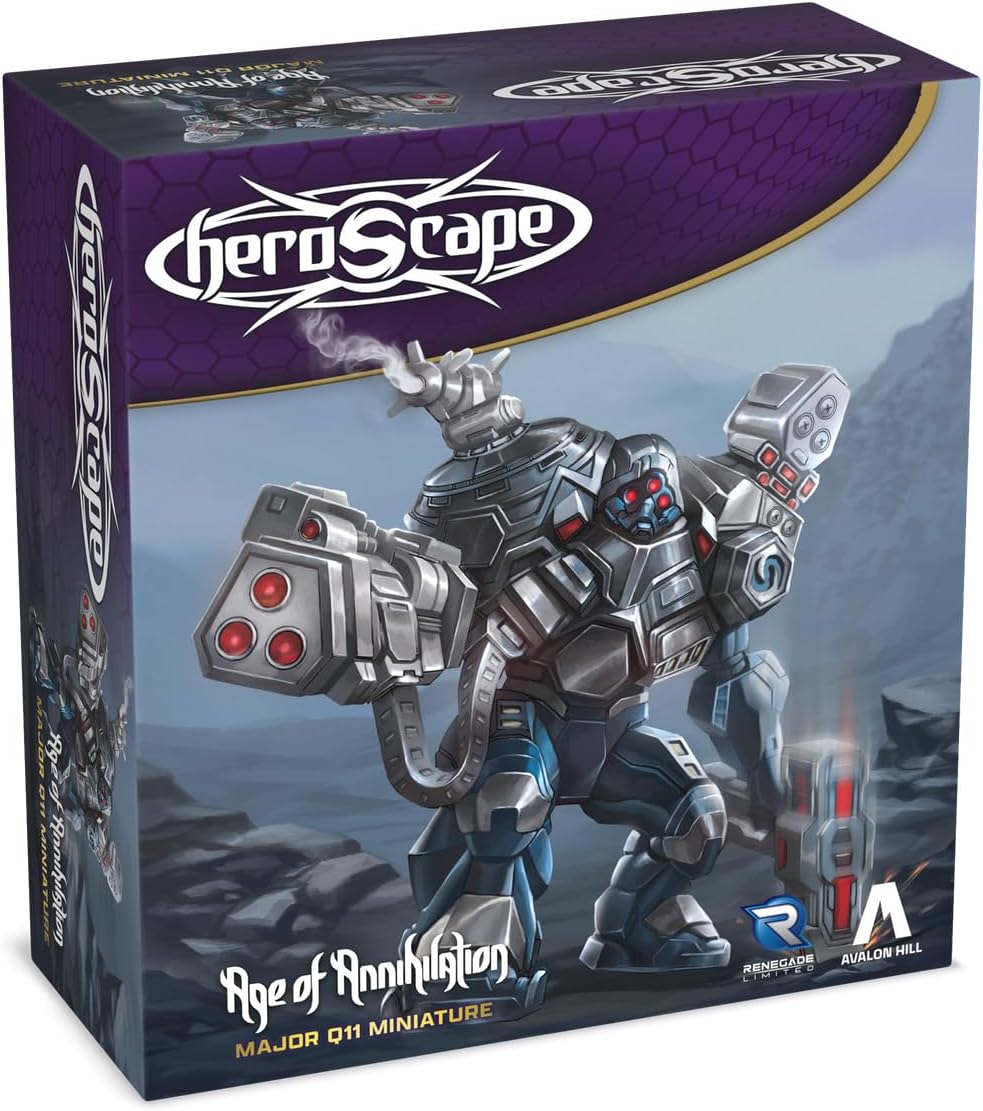 Renegade Heroscape: Major Q11 | Contains 1 Fully Painted Miniature | Highly Detailed, Fully Assembled | Ages 14+