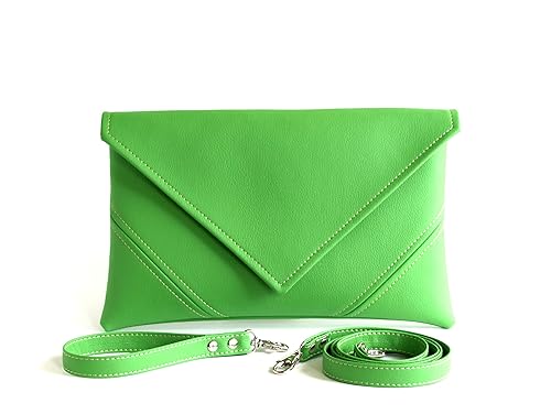 Handmade Bridesmaid Clutch Purse Green Wedding Clutch Bag Bridal Clutch Handbag Vegan Leather Handbags Vegan Bag Green Clutch Gift For Girlfriend