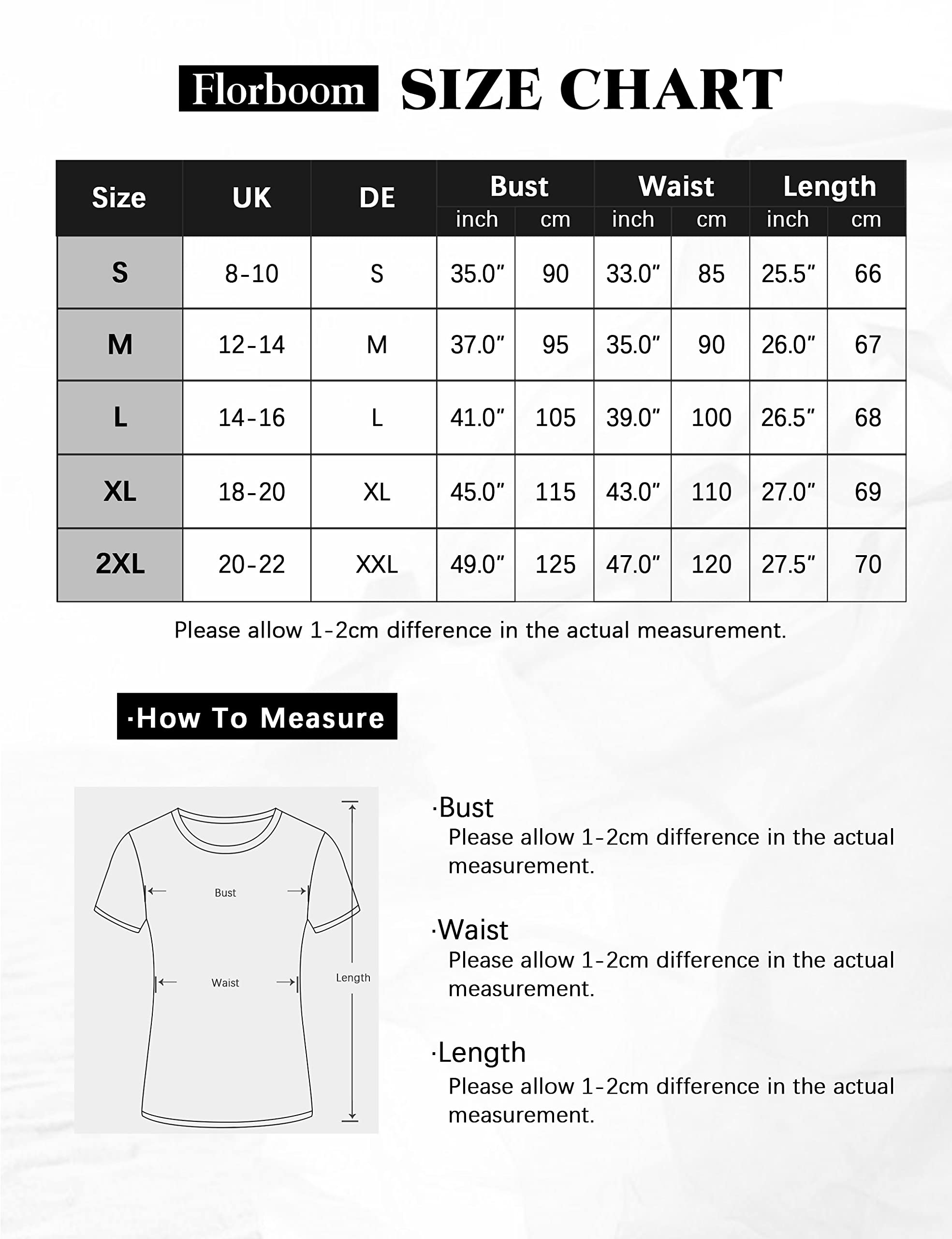 Florboom Damska koszulka z długim rękawem Henley Neck Casual