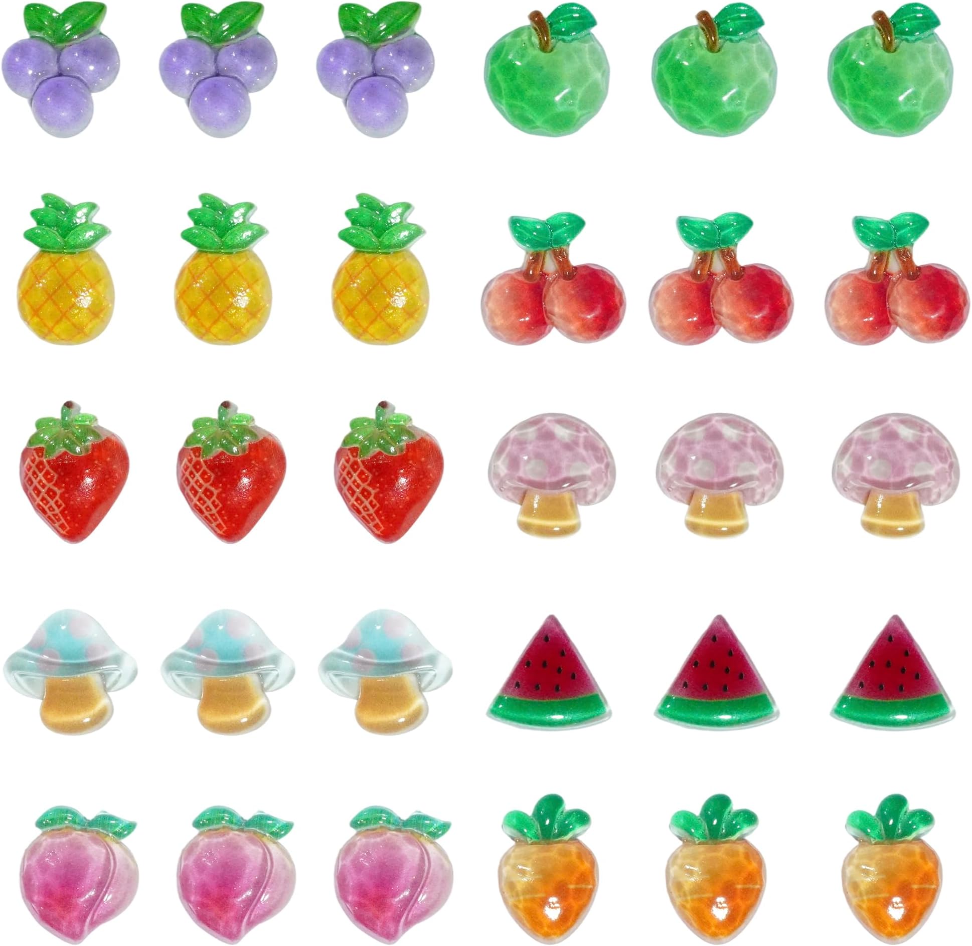 10Creative Fruit Appearances Fridge Magnets – Cute and Colorful Food Magnets for Refrigerator, Locker, and Whiteboard Decor(30pc)