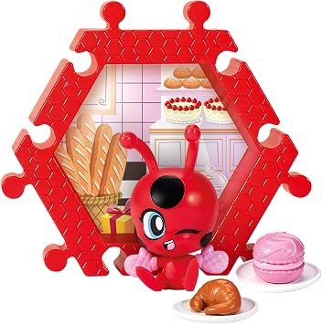 Miraculous Shack Stack Surprise Twin Pack – Tikki & Fluff – 2 Collectible Miraculous Chibi Shacks with 2 Characters and 4 Accessories – Themed Environments to Stack, Display & Play