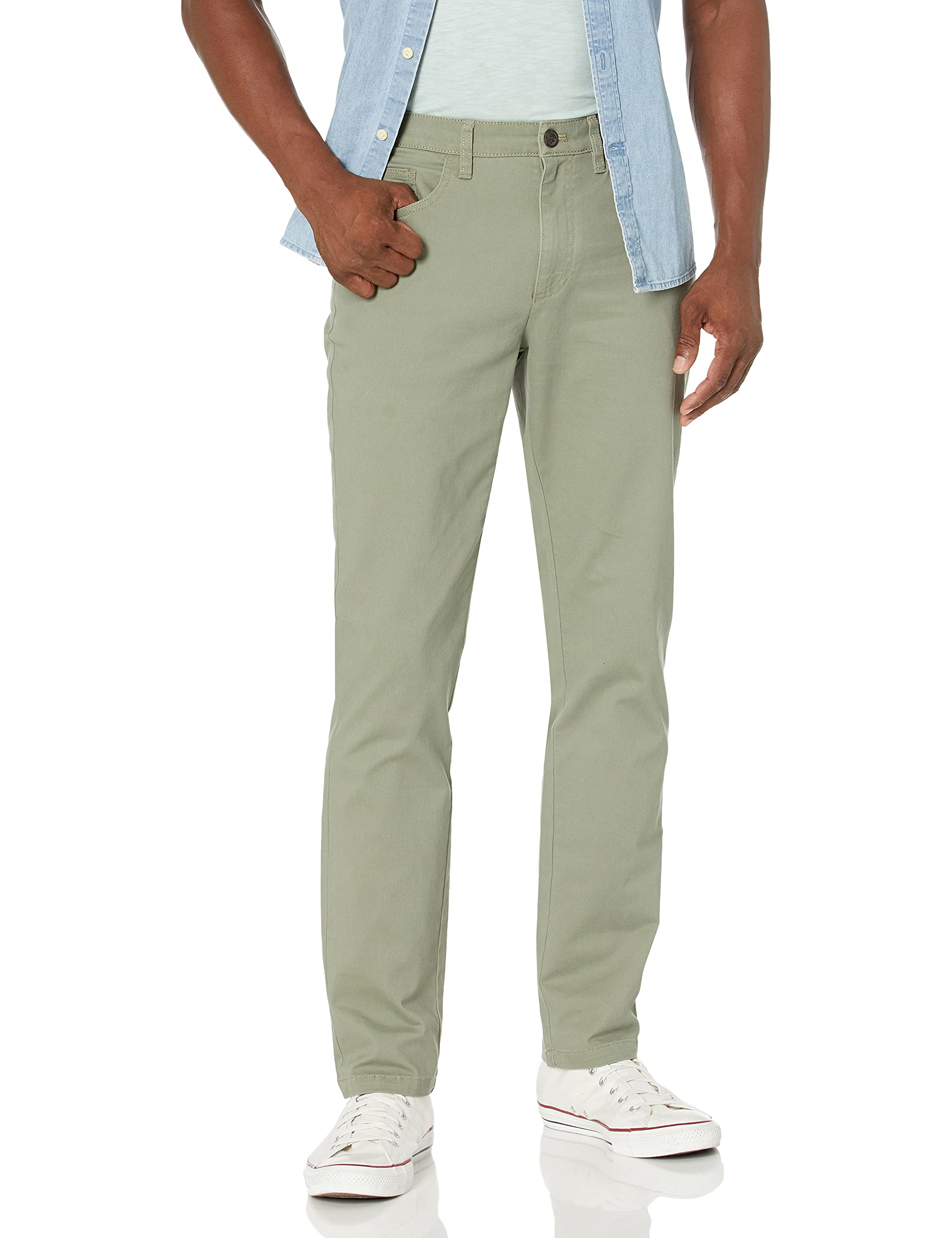 Amazon Essentials Men's Skinny-Fit 5-Pocket Stretch Twill Chino Pants (Previously Goodthreads) — view 18