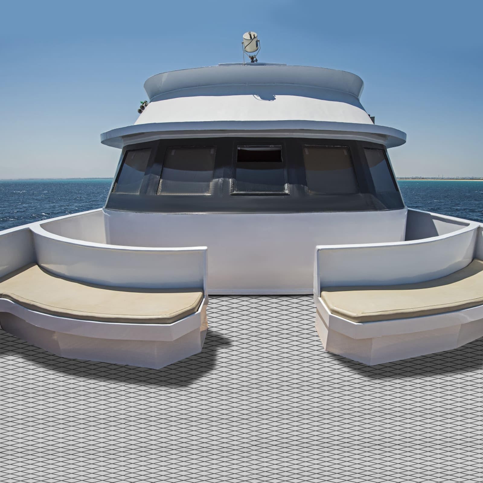 Tapis de Sol Antidérapant en Mousse EVA pour Bateau, Revêtement de Sol Autocollant, Imperméable et Résistant aux Taches, 239 x 89 cm
