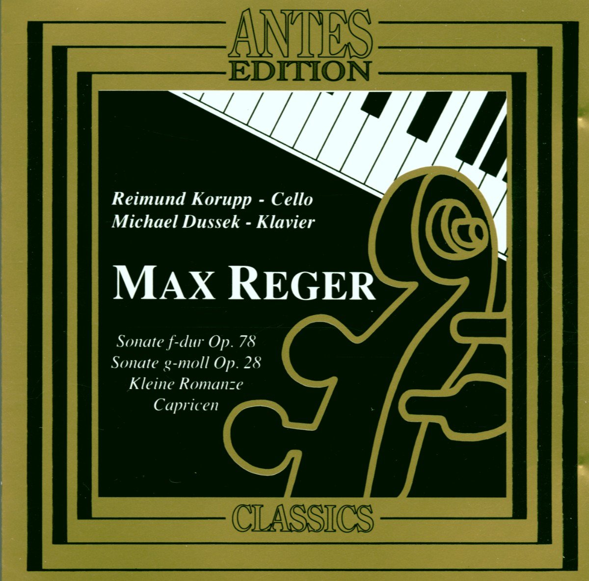 Reger Sonaten Für Cello+Kla