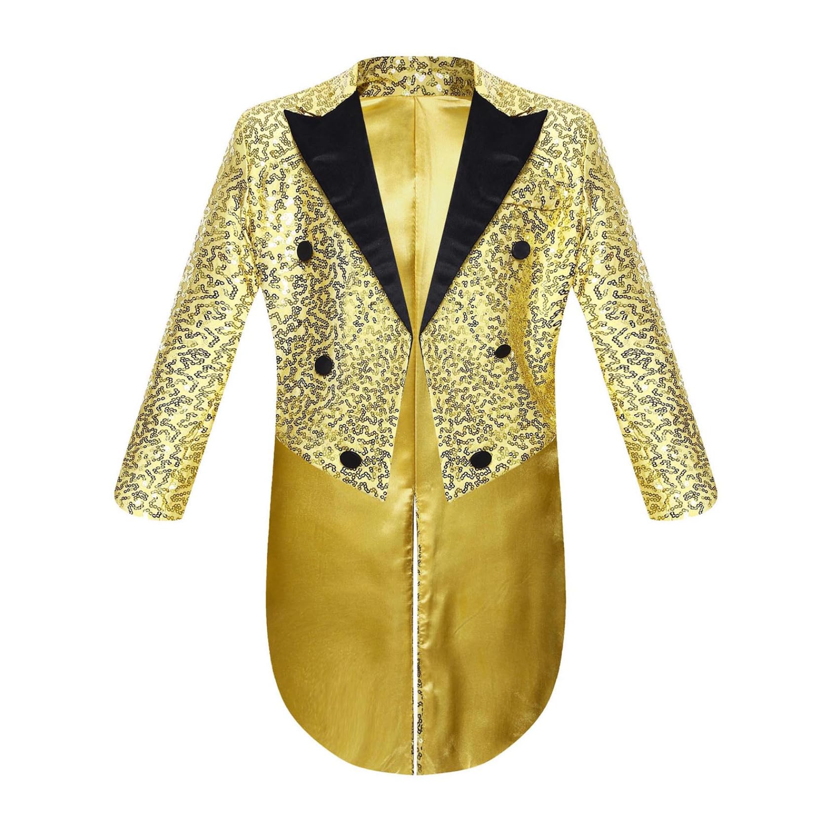 Veste de Costume Paillette Enfant Garçon Manteau Veste Smoking Mariage Soirée