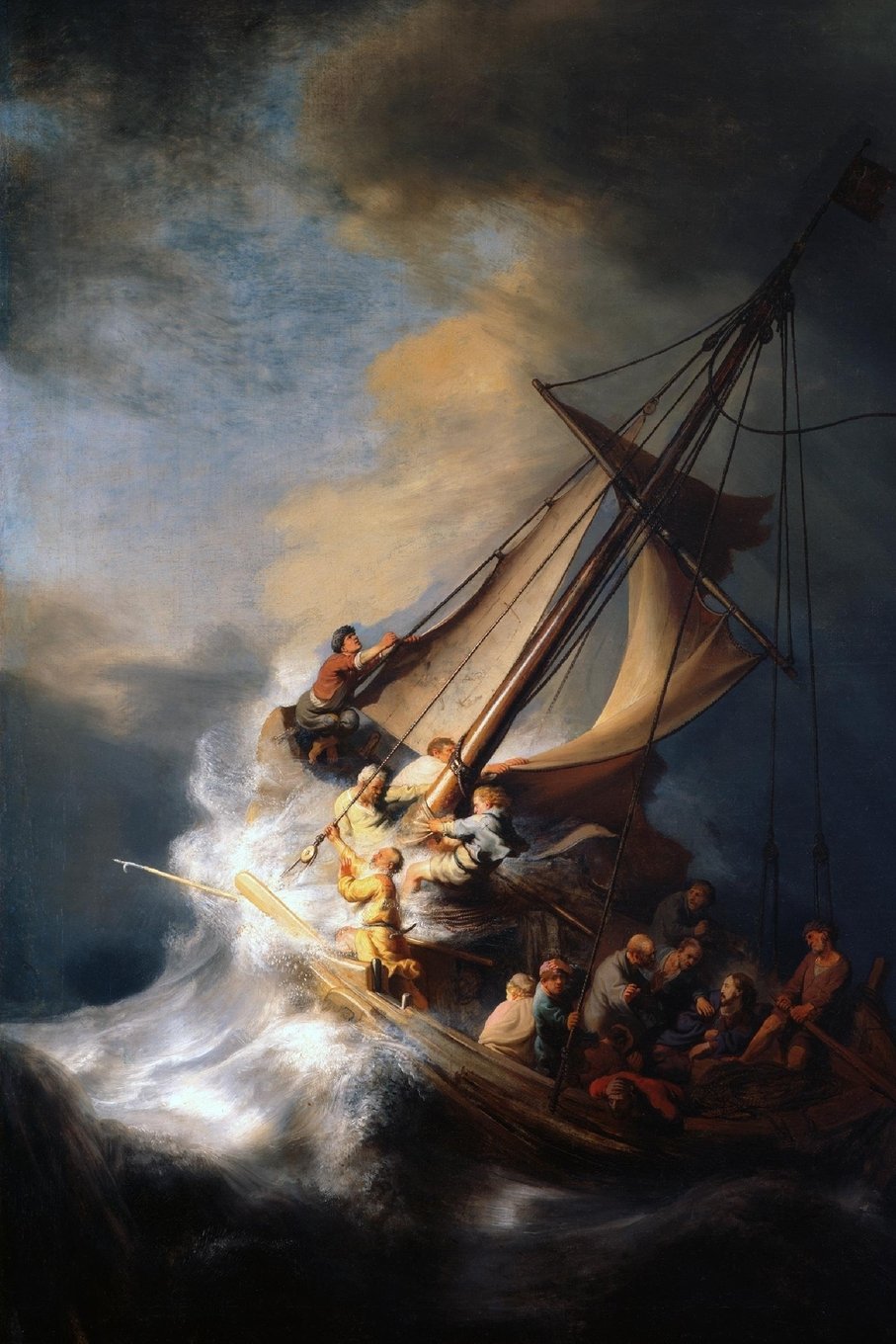 Rembrandt van Rijn's 'The Storm on the Sea of Galilee' Art of Life Journal (Line