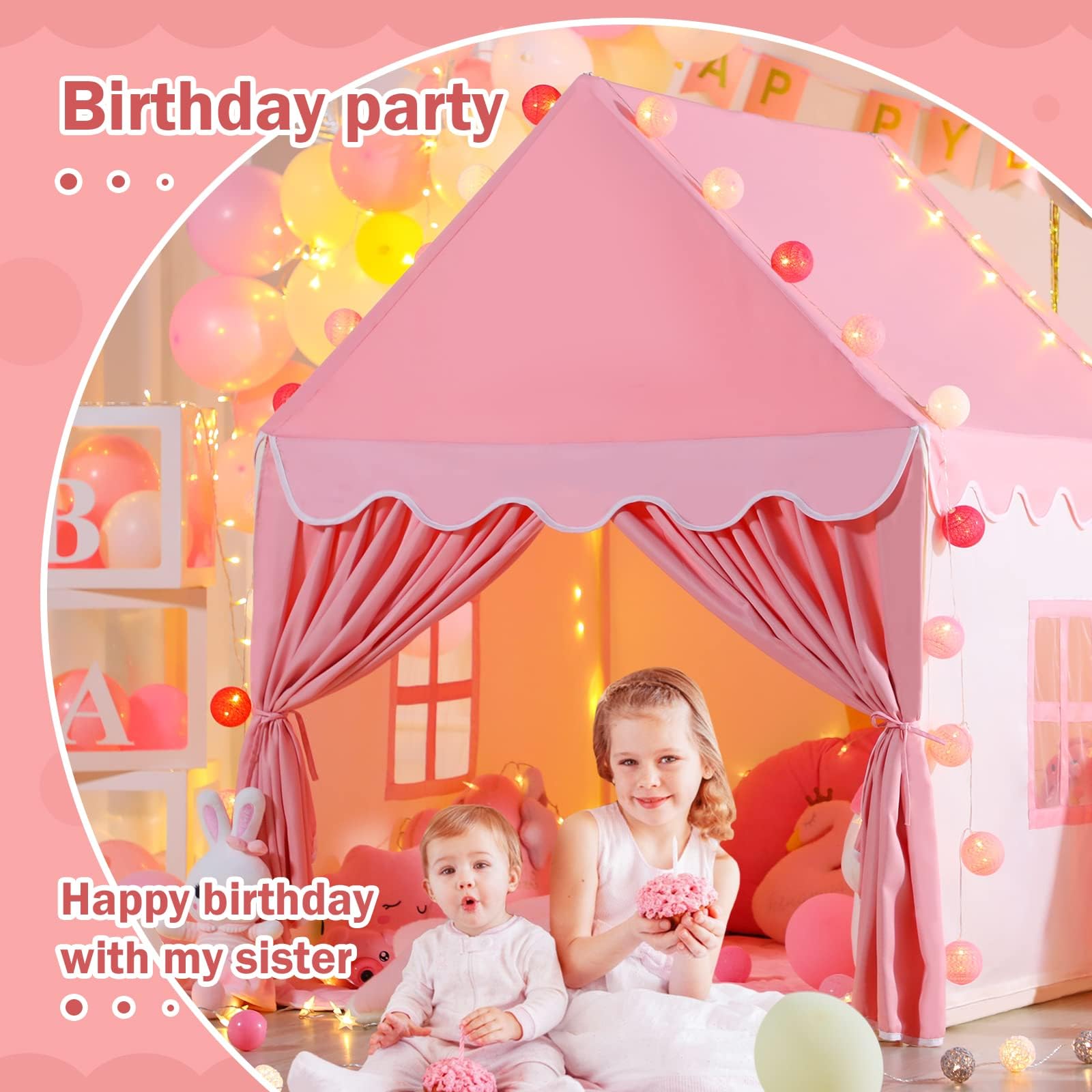 Wilwolfer Tente bébé extérieur : Maison Enfant intérieure - Cabane Enfant pour extérieur et intérieur - Le Cadeau d’Anniversaire Parfait