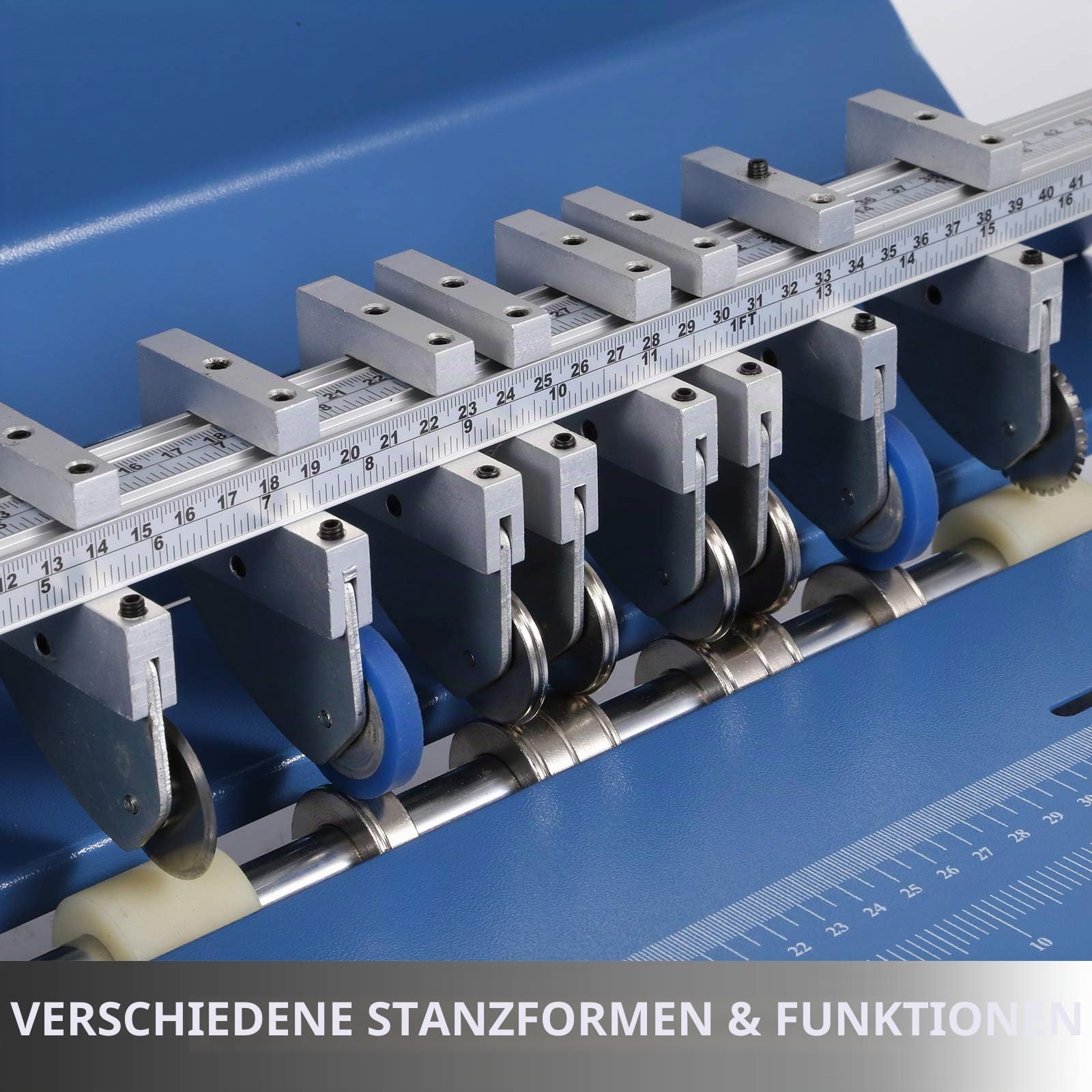 VEVOR Neue Papierfalzmaschine SG-520E, elektrische Papierschneidemaschine aus Metall, 3-in-1, 520 mm, 85-400 g, Creaserpapier, Falten, ca. 14,5 kg, Rillen, Punktschneidefunktion