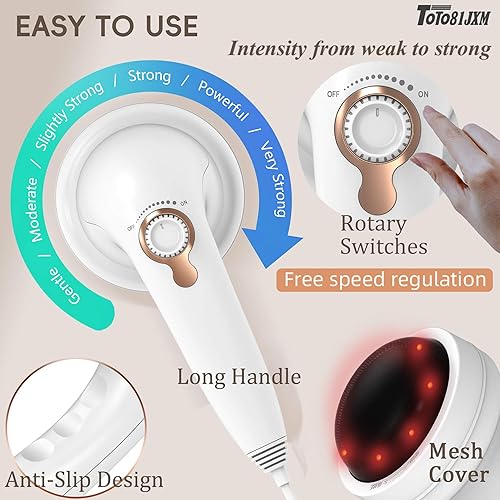 Miniatura 5 de Masajeador de celulitis portátil, máquina de escultura corporal, masajeador de drenaje linfático, masajeador de estómago con rodillo Lipo para grasa