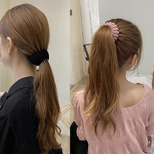 Miniatura 3 de 7 pinzas para el pelo mágicas de nido de pájaros, horquilla para nido de pájaros perezosos para mujeres y niñas, tela de terciopelo, diseño