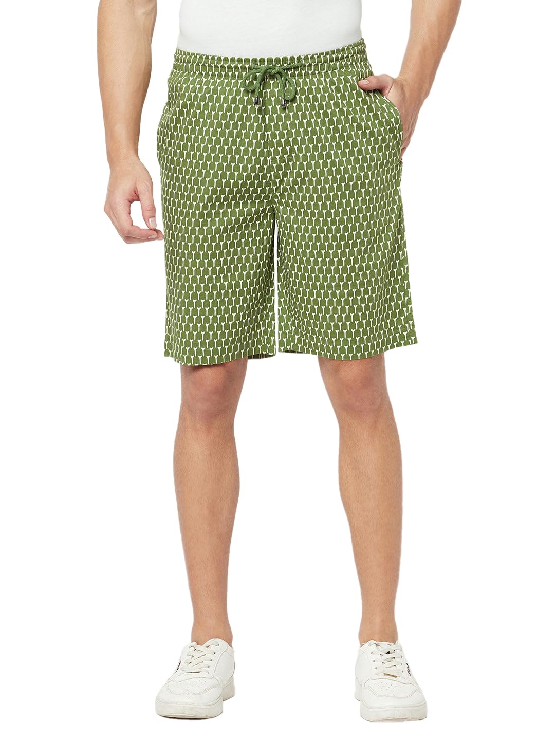 crimsoune club Men's Mint Printed Lounge Shorts-picture-16
