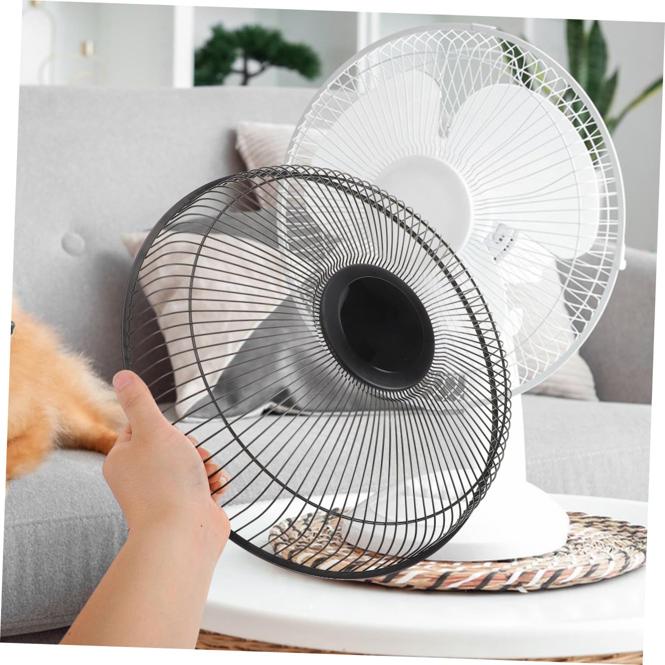 Zerodeko Rejilla del Ventilador Eléctrico para Suelta Cubierta Protectora de Malla para Ventilador de Cama Funda Eléctrico de Caja