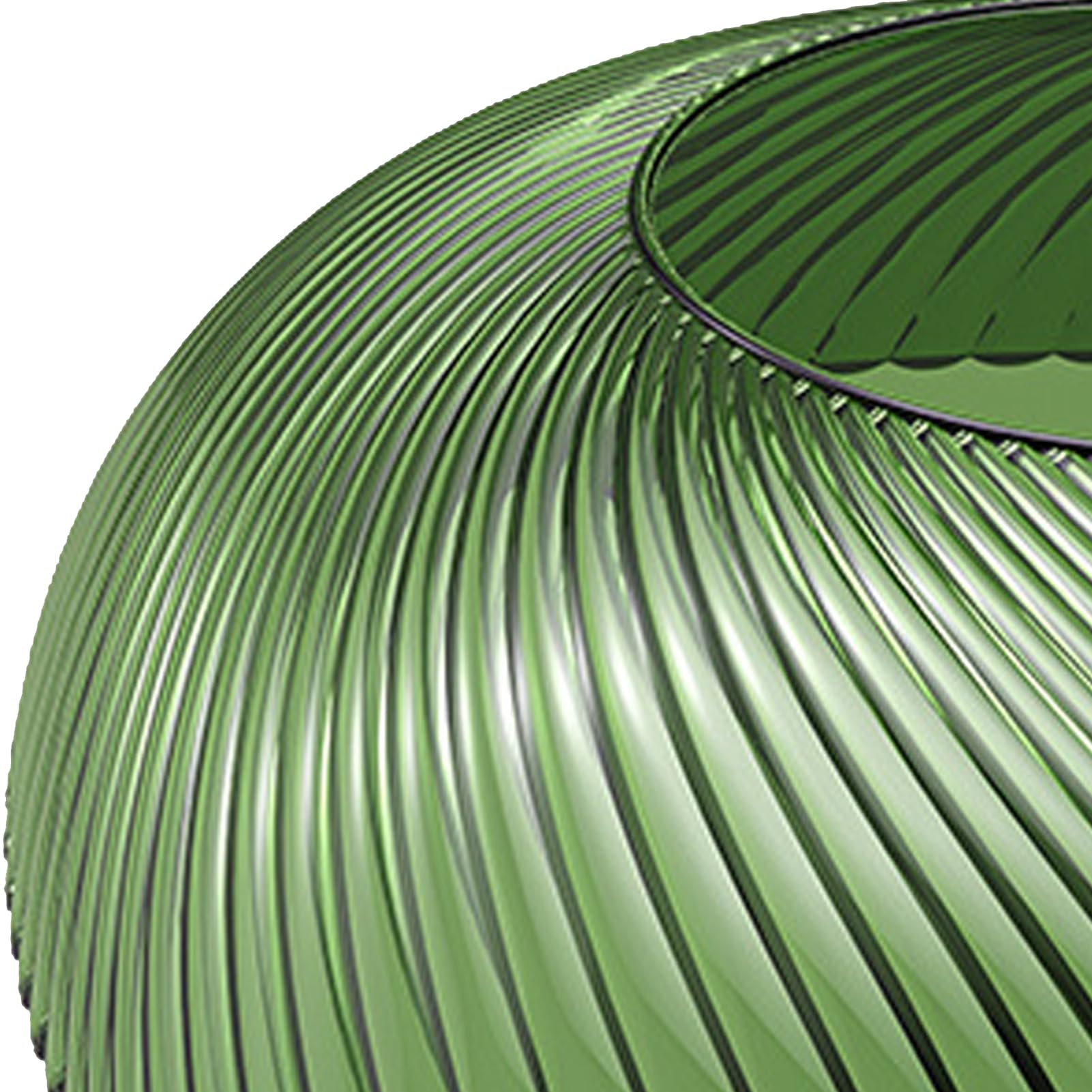 Ciotola per Frutta, 7 x 23,5 cm Ciotole da Portata in Plastica Ciotola Porta Frutta di Grande Capacità per Snack e Caramelle per La Cucina della Festa in Casa (Verde)