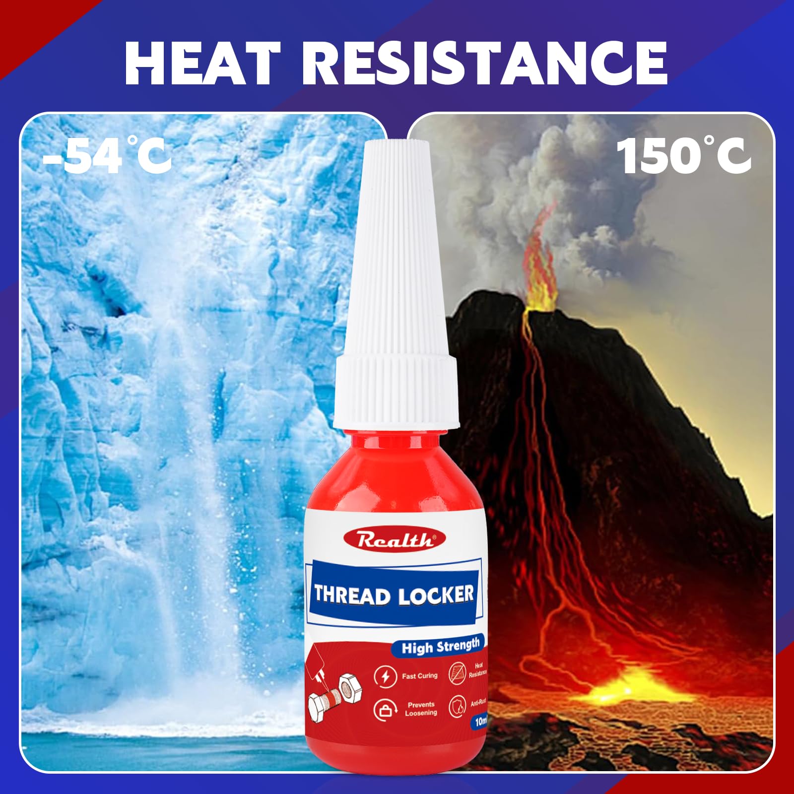 Fijador de Tornillos Baja | Púrpura 10ml | Tornillos de Tuercas de Cierre y Sellado | Thread Lock Contra la Pérdida y las Fugas
