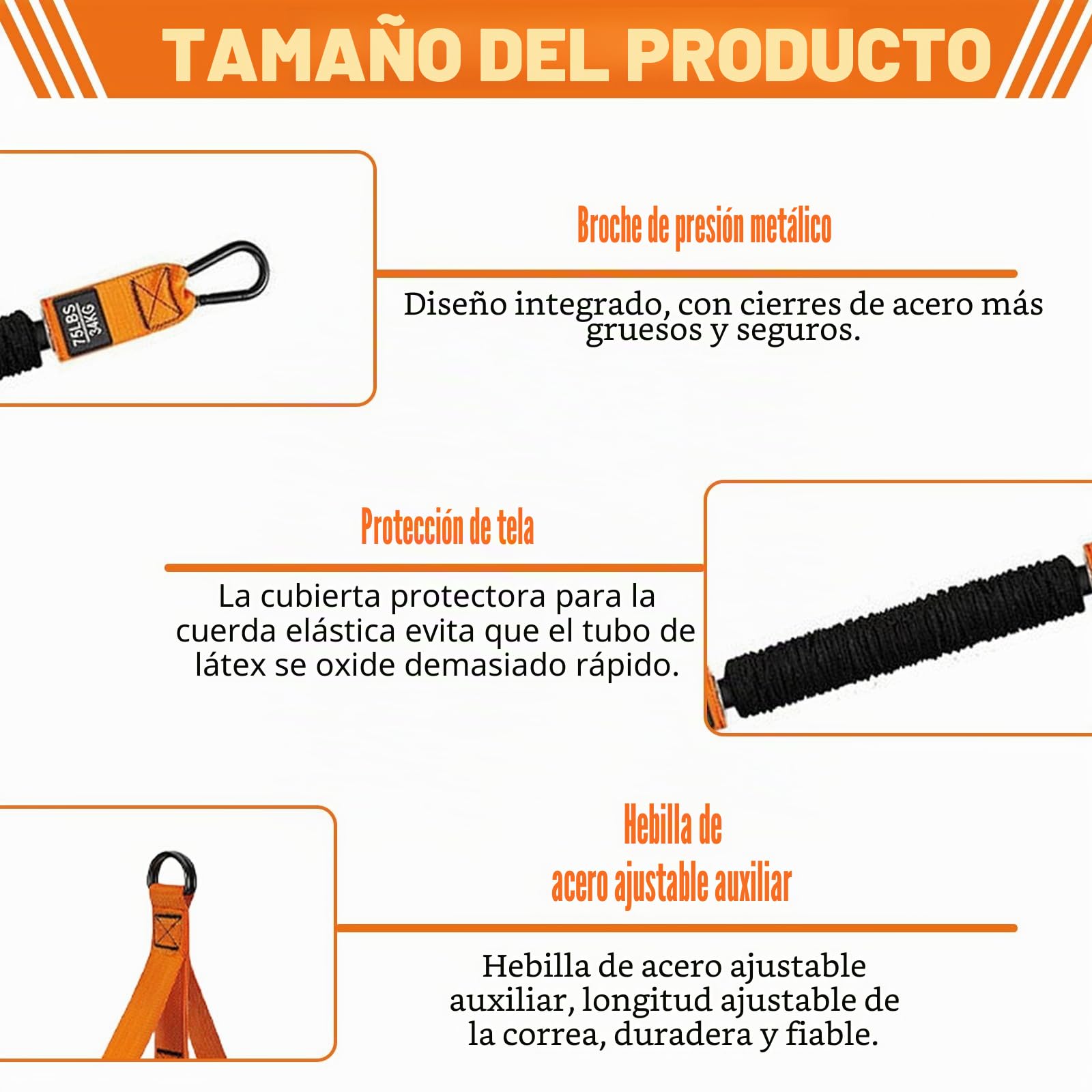 Juego de ayuda para dominadas con 4 bandas de resistencia ajustables y 2 reposapiés, banda de dominadas para entrenamiento de fuerza, principiantes, avanzados, dominadas en casa, gimnasio