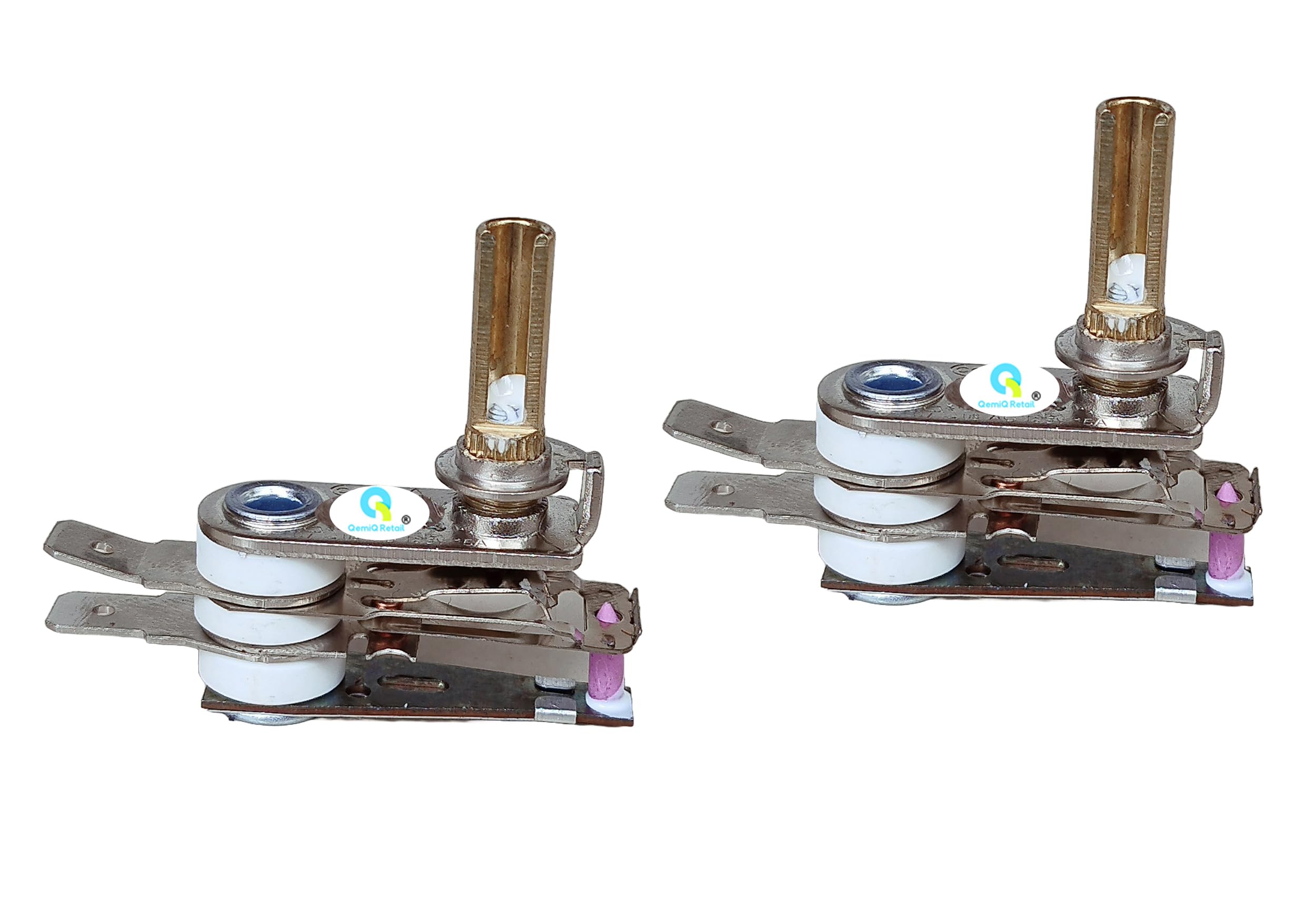 qemiq retail®- thermostat switch adjustable temperature thermostat for- electric oven ac 250v 15a (2 units)
