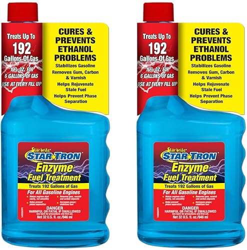 Star BRITE 2 Pack Star Tron SEF Aditivo de gasolina 32 oz Classic Gas Fórmula 14332
