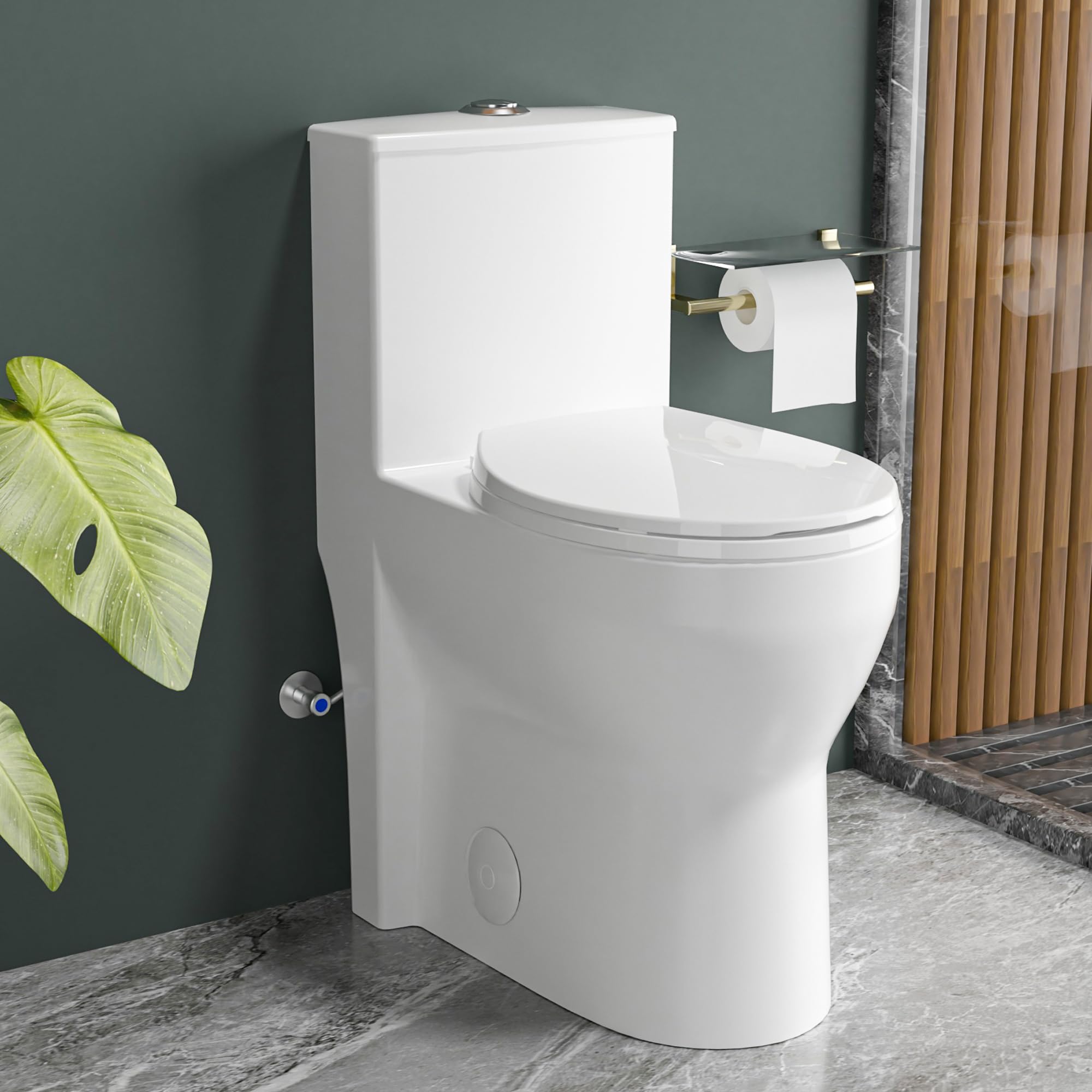 Vomlor 19 Inch Skirted Tall Toilet