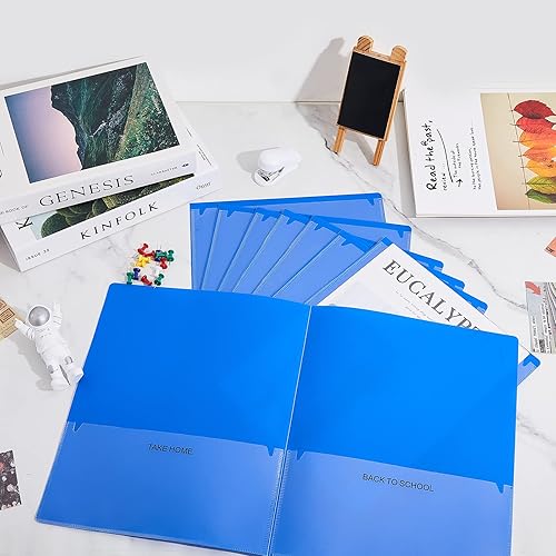 Miniatura 6 de 24 carpetas de escuela a casa, carpetas resistentes para llevar a casa, carpetas de 2 bolsillos, carpetas de tareas para estudiantes, padres,