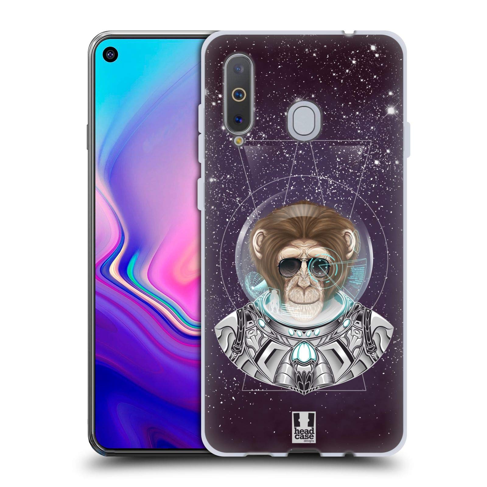 Head Case DesignsHi-tech Ape Surreal Space Soft Gel Case Compatible With Samsung Galaxy A8s (2018)