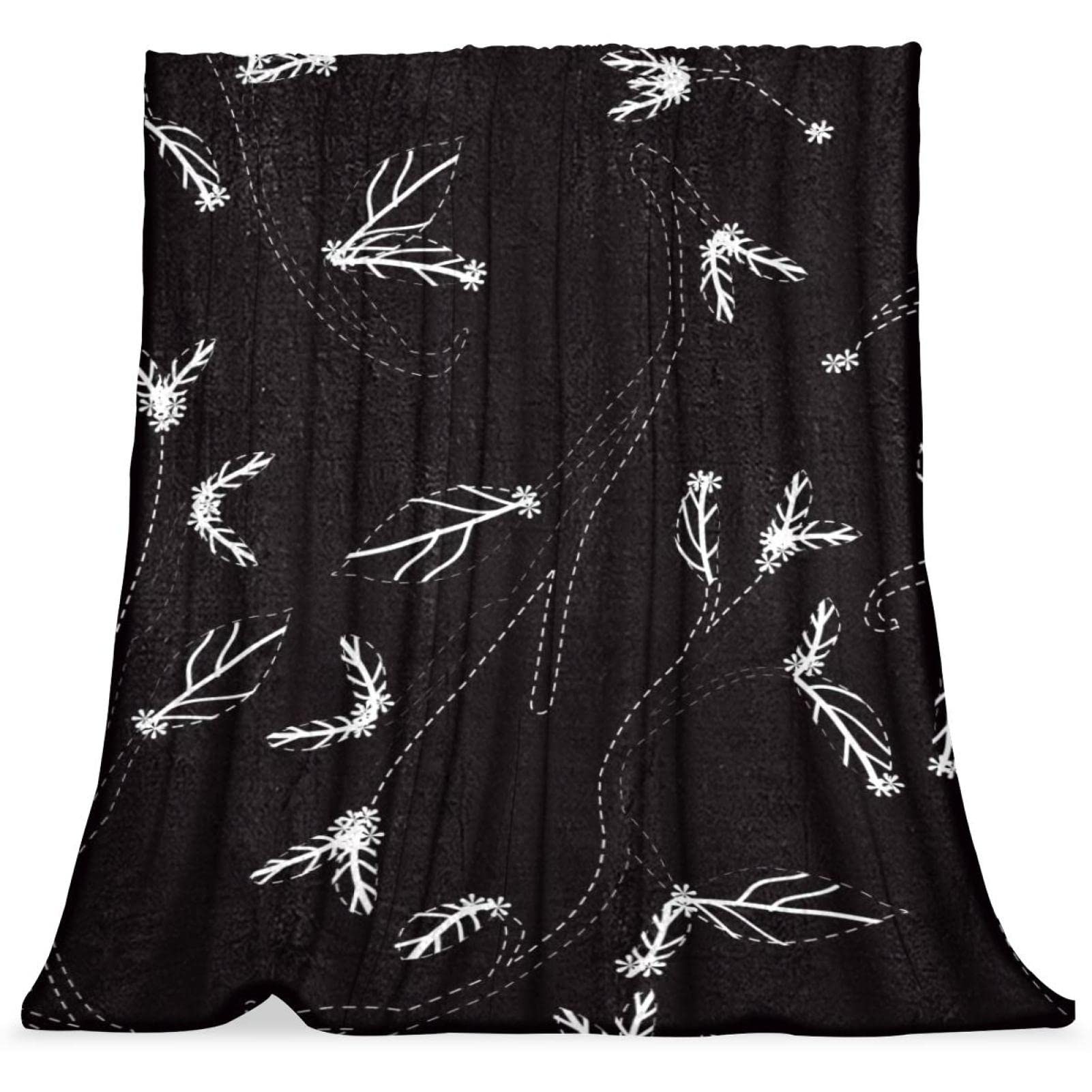 Couvre-lit doux et couverture de lit moelleux enfant TBOUOBT design feuilles deco