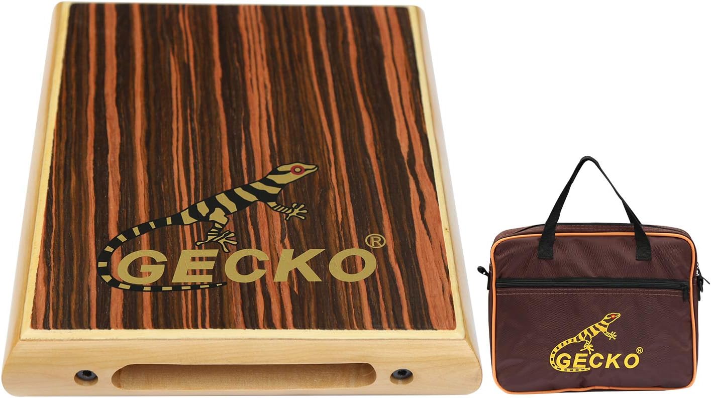 GECKO Travel Cajon Box Drum Wooden Percussion Box Musical
