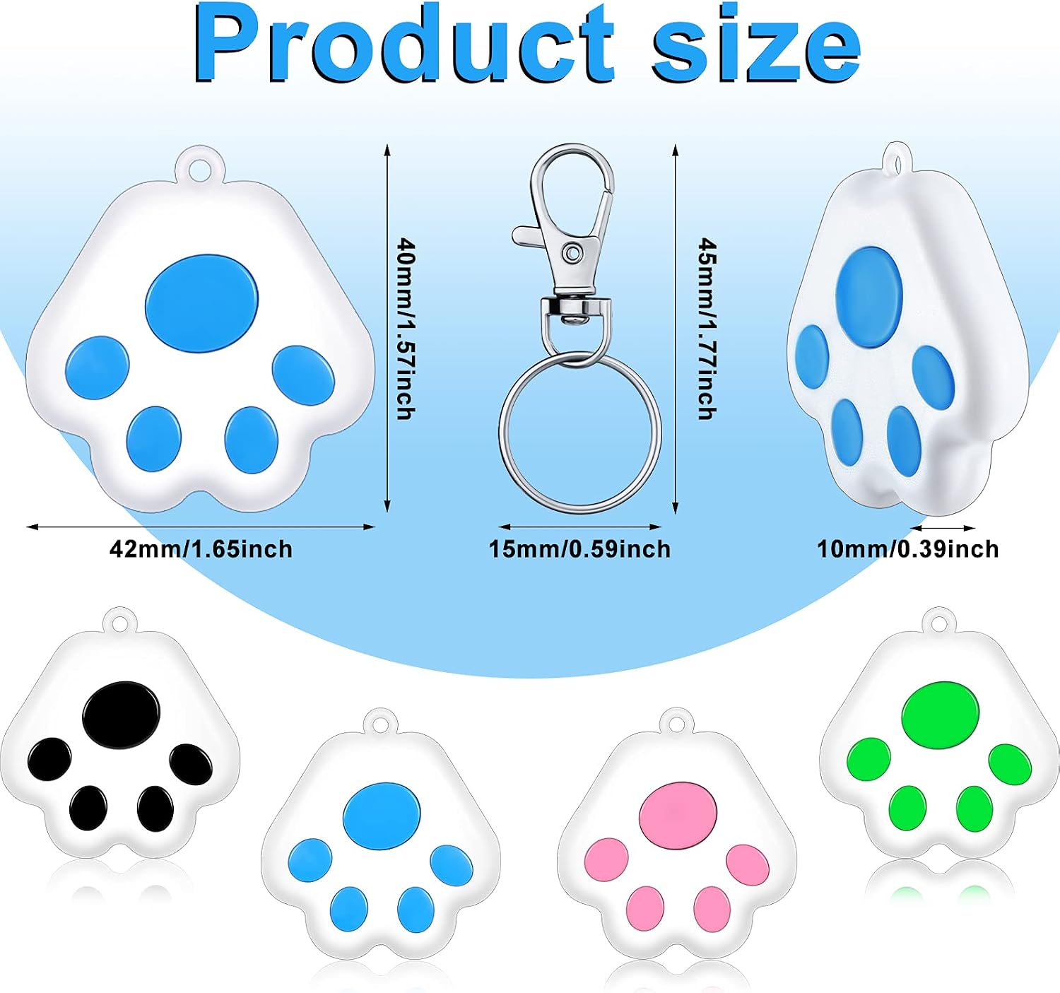 4 Pieces Tracker for Dogs Kids Bluetooth Tracker Key Finders Dog Bluetooth Tracker Anti Lost Alarm Reminder Tracking Tags Bluetooth Tracker Compatible with Bluetooth for Kids Pets Cats Dogs Backpacks