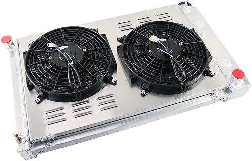 Miniatura 3 de ReadyCool Aluminio 3 hileras radiador+ventilador de cubierta+relé para 70-81 Chevy Camaro, 78-87 Monte Carlo SS AT/MT, plata