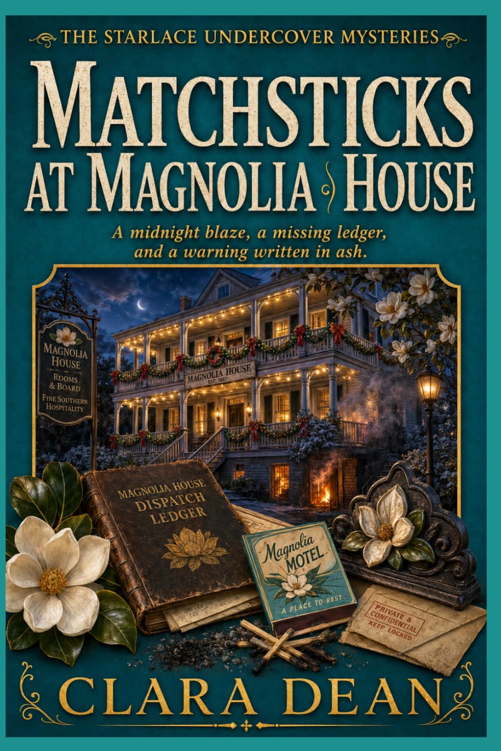 Matchsticks at Magnolia House: A midnight blaze, a missing ledger, and a warning written in ash. (The Starlace Undercover Mysteries. Series)