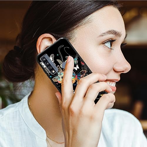 Miniatura 7 de HEAKIERG Funda para teléfono TCL 4X 5G de TPU suave para mujeres y hombres, funda híbrida de protección contra caídas a prueba de golpes para TCL 4X