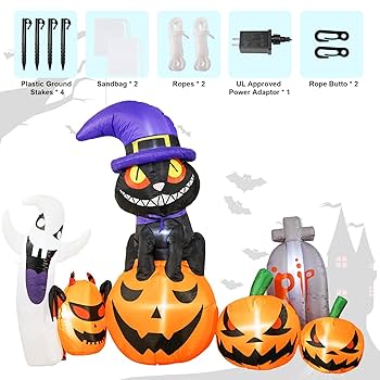 Amazon.com: 7FT Long Halloween inflatables, Outdoor Ghost