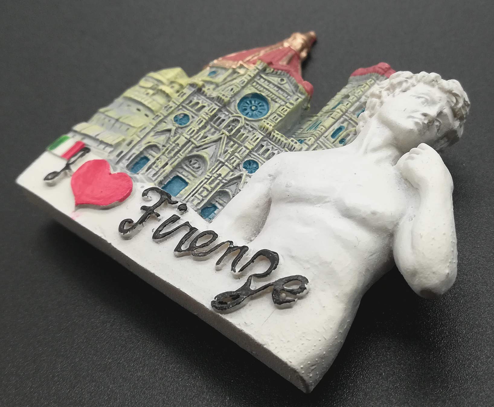 Calamita 3D Frigorifero Firenze Italia – Magnete Souvenir Artigianale In Resina Per Decorazione Casa E Cucina (7,2 X 5 Cm)