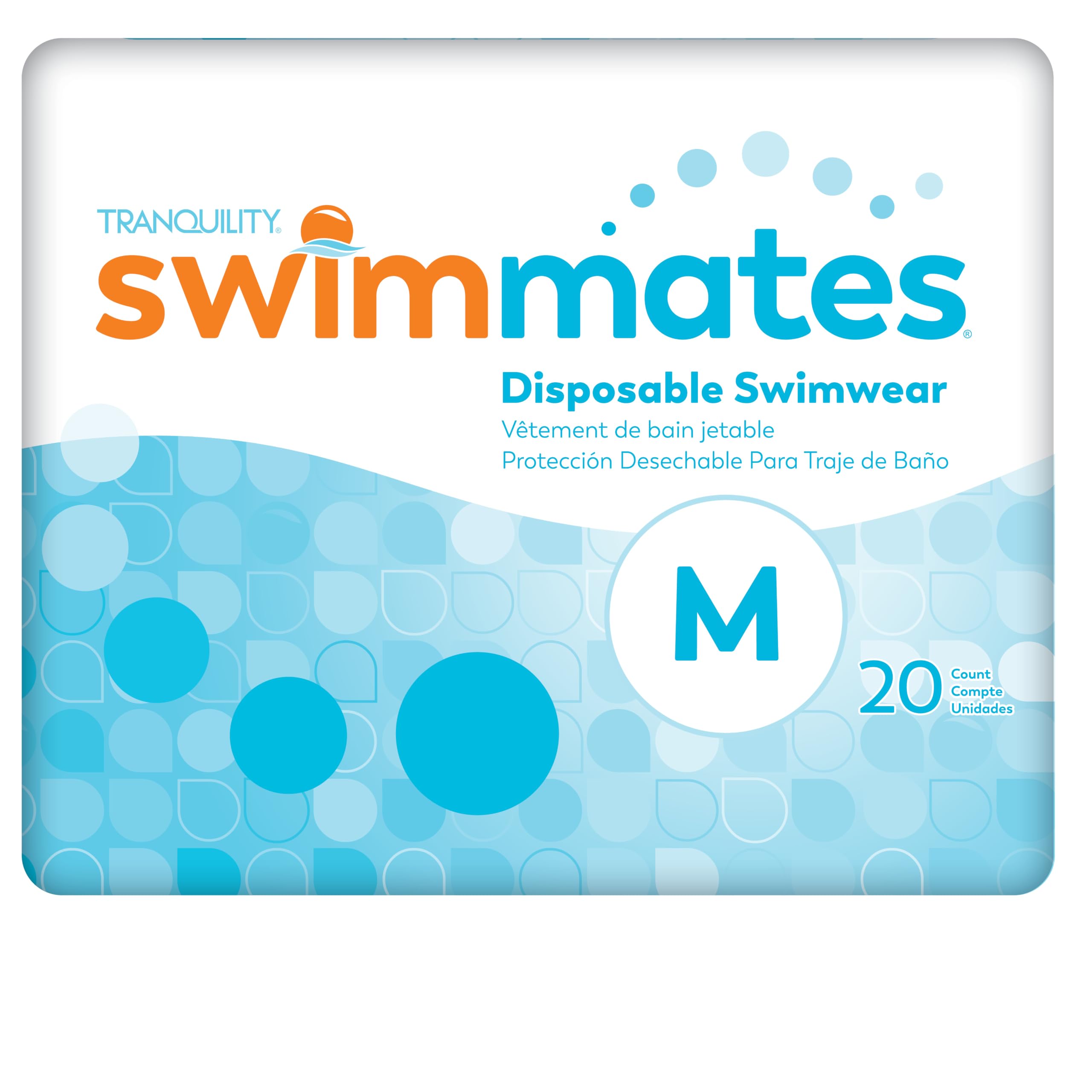 Swimmates Disposable Adult Swim Diapers, Medium, 20 by Swimmates