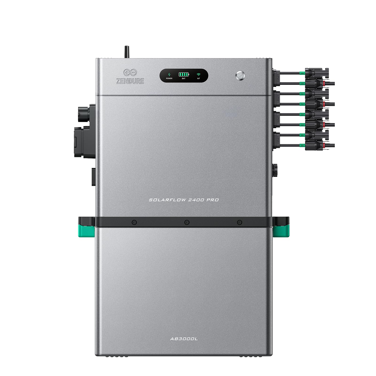 Zendure SolarFlow 2400 Pro Balkonkraftwerk mit Speicher, mit 1 AB3000L Akku