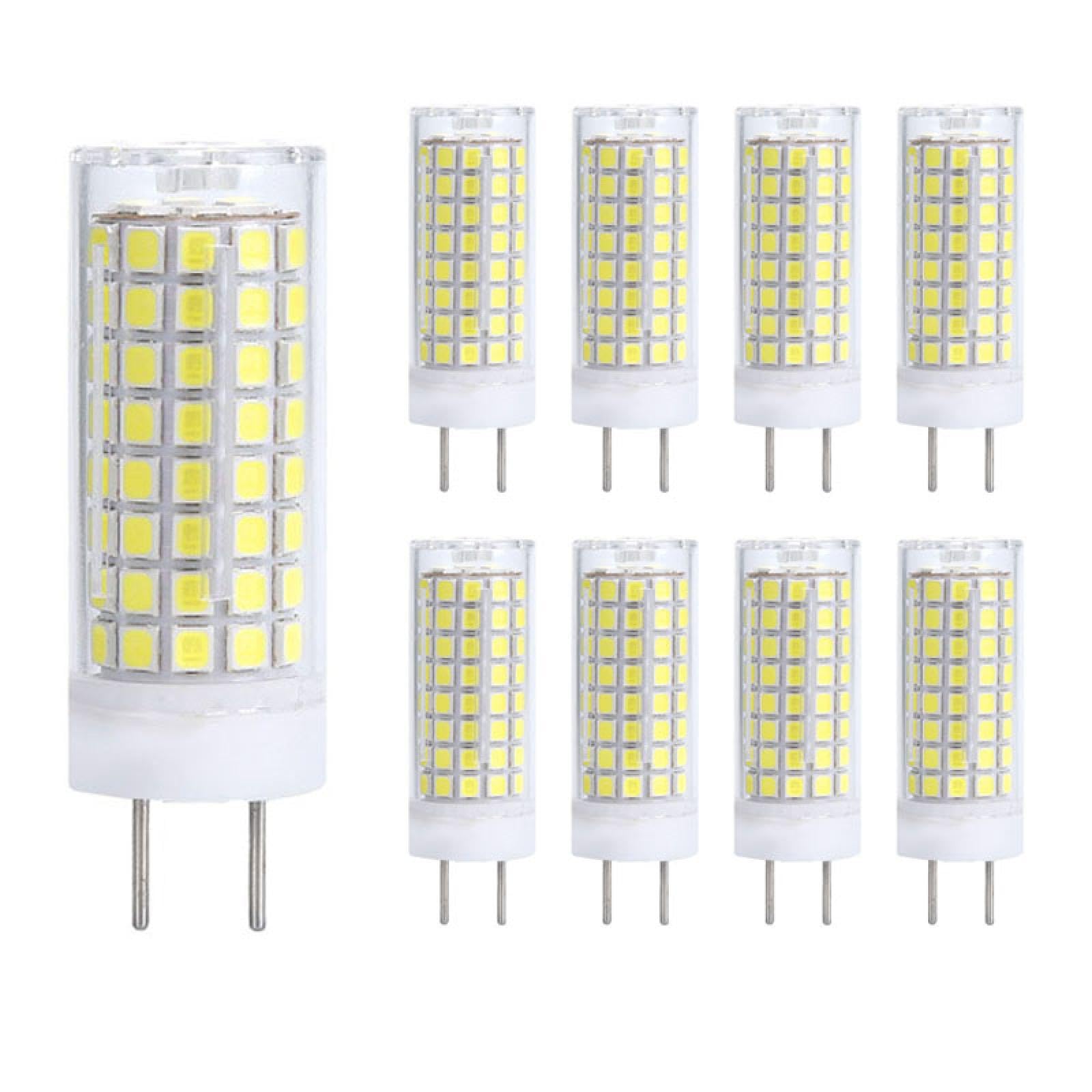 Ampoule LED G8 7W blanc chaud intensité variable 220V ampoule G8 à deux broches de type JC 9W pour éclairage sous armoire comptoir 10W 10PC blanc naturel